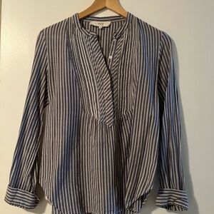 Striped Blue Blouse
